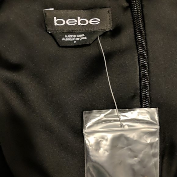 NWT Bebe chiffon and crystal dress - Picture 9 of 11